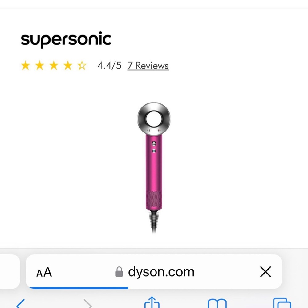 Dyson Supersonic Hair Dryer Fuchsia/Nickel